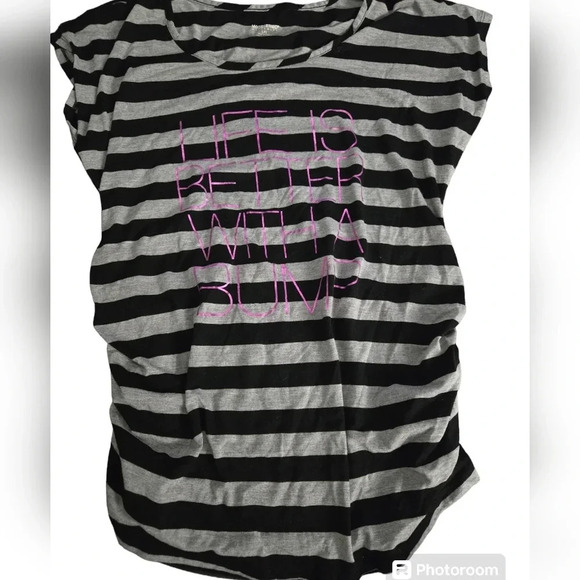 Motherhood Maternity Short Sleeve Shirt - Picture 2 of 3